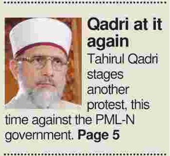Minhaj-ul-Quran  Print Media CoverageDawn Front Page